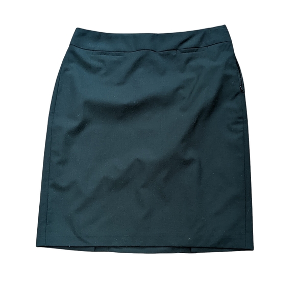 NWOT Banana Republic black wool suit pencil skirt, black, - size 6 petite - Picture 1 of 14